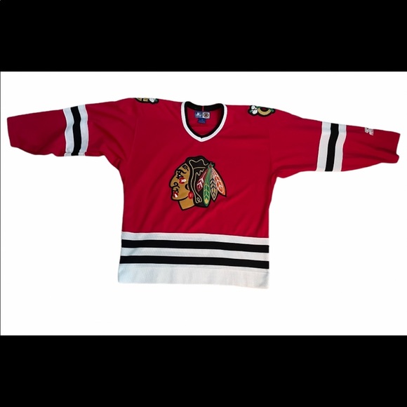 STARTER Shirts Vintage Starter Brand Chicago Blackhawks Jersey
